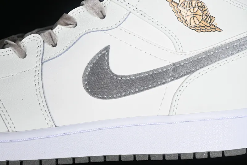 All categories Air Jordan Jordan series basketball shoes Air Jordan 1 Mid G version pure original Air Jordan 1 Mid AJ1 Joe 1 rice gray Chinese culture casual sneakers FB9899-100